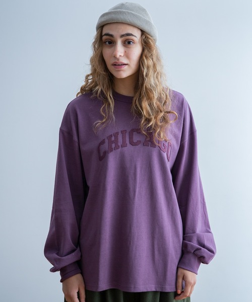 Universal Style Wear(ユニバーサルスタイルウェア)の「長袖Tシャツ(Tシャツ/カットソー・メンズ・ラベンダー・LARGE)」の1枚目の写真