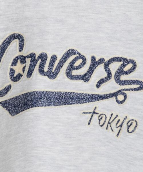 CONVERSE TOKYO(コンバーストウキョウ)の「GLITTER LOGO SWEAT(スウェット・レディース・ブラック/グレー/ネイビー・SMALL/MEDIUM)」の13枚目の写真