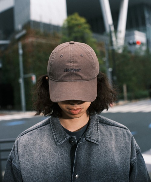 ELEMENT(エレメント)の「ELEMENT メンズ LOWCASE DAD CAP キャップ 【2026年春夏モデル】(キャップ・メンズ・ブルー系その他/ブラック・FREE)」の2枚目の写真