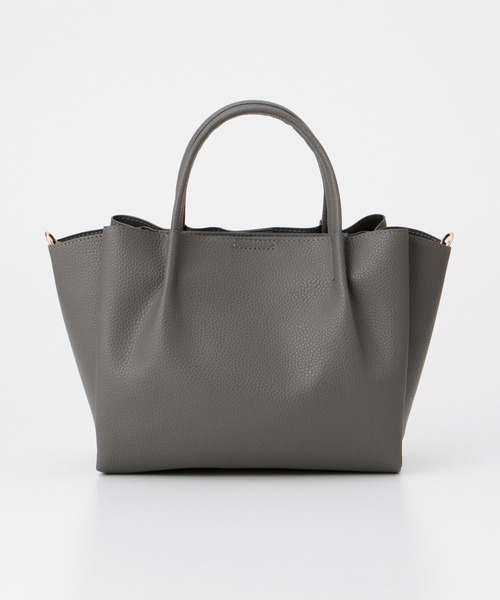 Honeys（ハニーズ）の「軽量ベルト付バッグ（ハンドバッグ・レディース・イエロー/ブラック/グレイッシュベージュ/チャコール・FREE）」の17枚目の写真