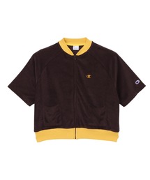 【Champion/チャンピオン】レディース ジップショートスリーブカーディガン