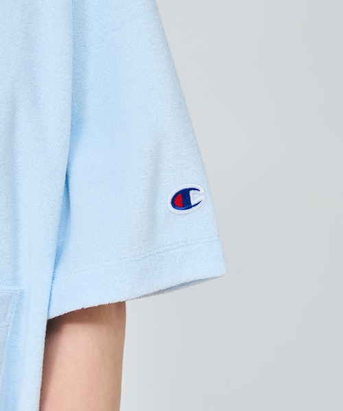 Champion(チャンピオン)の「【Champion/チャンピオン】レディース ジップショートスリーブカーディガン(カーディガン/ボレロ・レディース・ダークブラウン/ライトブルー/アイボリー系/ダークネイビー・LARGE/MEDIUM)」の10枚目の写真