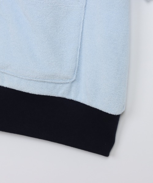Champion(チャンピオン)の「【Champion/チャンピオン】レディース ジップショートスリーブカーディガン(カーディガン/ボレロ・レディース・ダークブラウン/ライトブルー/アイボリー系/ダークネイビー・LARGE/MEDIUM)」の13枚目の写真