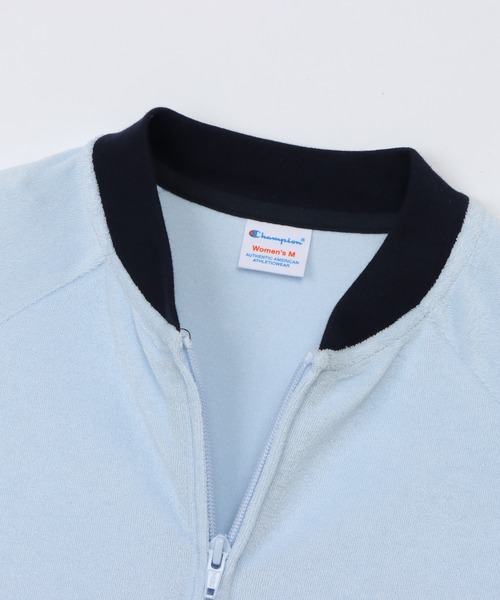 Champion(チャンピオン)の「【Champion/チャンピオン】レディース ジップショートスリーブカーディガン(カーディガン/ボレロ・レディース・ダークブラウン/ライトブルー/アイボリー系/ダークネイビー・LARGE/MEDIUM)」の15枚目の写真