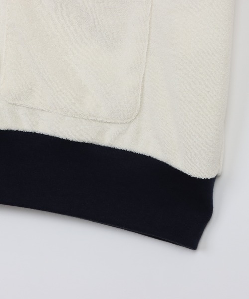 Champion(チャンピオン)の「【Champion/チャンピオン】レディース ジップショートスリーブカーディガン(カーディガン/ボレロ・レディース・ダークブラウン/ライトブルー/アイボリー系/ダークネイビー・LARGE/MEDIUM)」の16枚目の写真