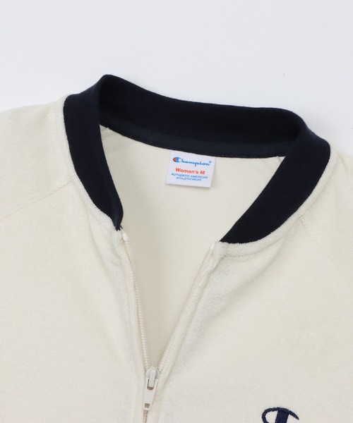 Champion(チャンピオン)の「【Champion/チャンピオン】レディース ジップショートスリーブカーディガン(カーディガン/ボレロ・レディース・ダークブラウン/ライトブルー/アイボリー系/ダークネイビー・LARGE/MEDIUM)」の18枚目の写真