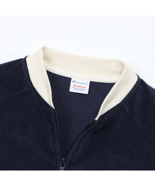 Champion(チャンピオン)の「【Champion/チャンピオン】レディース ジップショートスリーブカーディガン(カーディガン/ボレロ・レディース・ダークブラウン/ライトブルー/アイボリー系/ダークネイビー・LARGE/MEDIUM)」の20枚目の写真