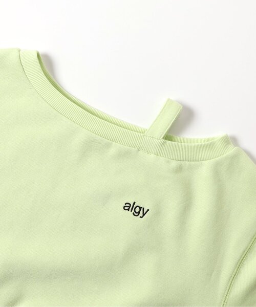 algy(アルジー)の「【セットアップ対応】クロップドトレーナー(スウェット・キッズ・アイボリー/ライム/グレー・160/150/140/130)」の13枚目の写真