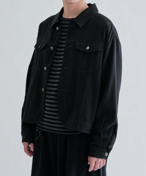 EPNK（イーピーエヌケー）の「Jacket like long sleeve shirts / ジャケットライクロングスリーブシャツ（シャツ/ブラウス・メンズ・ブラック系/ライトブルー/ブラック/グレー・SMALL/MEDIUM/LARGE）」の8枚目の写真