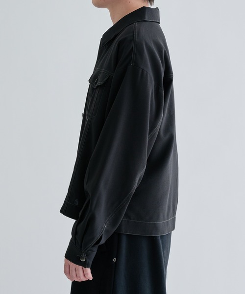 EPNK（イーピーエヌケー）の「Jacket like long sleeve shirts / ジャケットライクロングスリーブシャツ（シャツ/ブラウス・メンズ・ブラック系/ライトブルー/ブラック/グレー・SMALL/MEDIUM/LARGE）」の9枚目の写真