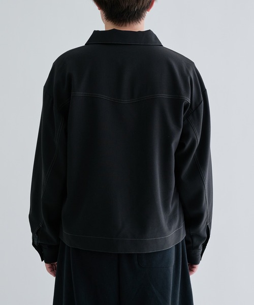 EPNK（イーピーエヌケー）の「Jacket like long sleeve shirts / ジャケットライクロングスリーブシャツ（シャツ/ブラウス・メンズ・ブラック系/ライトブルー/ブラック/グレー・SMALL/MEDIUM/LARGE）」の10枚目の写真