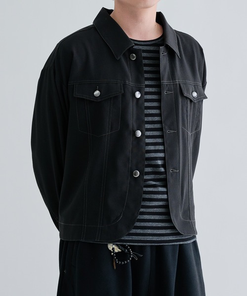 EPNK（イーピーエヌケー）の「Jacket like long sleeve shirts / ジャケットライクロングスリーブシャツ（シャツ/ブラウス・メンズ・ブラック系/ライトブルー/ブラック/グレー・SMALL/MEDIUM/LARGE）」の12枚目の写真