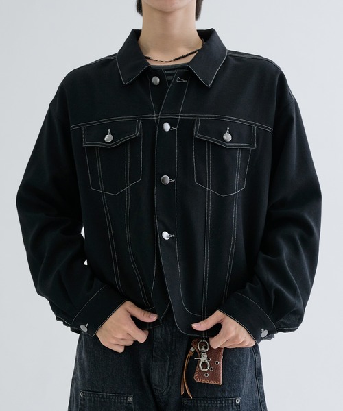 EPNK（イーピーエヌケー）の「Jacket like long sleeve shirts / ジャケットライクロングスリーブシャツ（シャツ/ブラウス・メンズ・ブラック系/ライトブルー/ブラック/グレー・SMALL/MEDIUM/LARGE）」の22枚目の写真