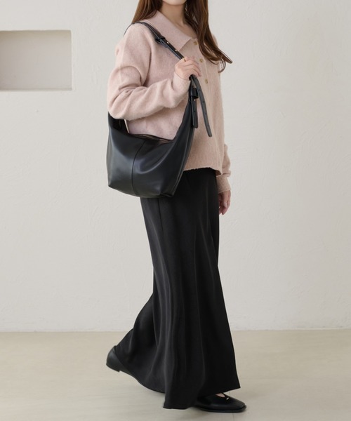 raffime（ラフィミー）の「【Raffime】【500mlペットボトル収納可】マルチWAYショルダーバック（ショルダーバッグ・レディース・ブラック・フリー）」の2枚目の写真