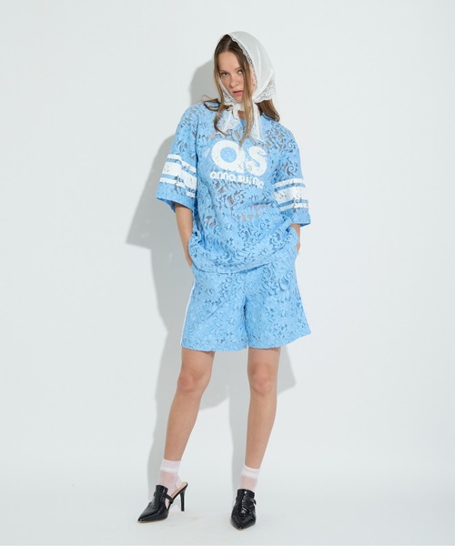 anna sui nyc（アナ スイ エヌ ワイ シー）の「SPレースロゴTシャツ（Tシャツ/カットソー・レディース・サックスブルー/ブラック/ホワイト・FREE）」の15枚目の写真