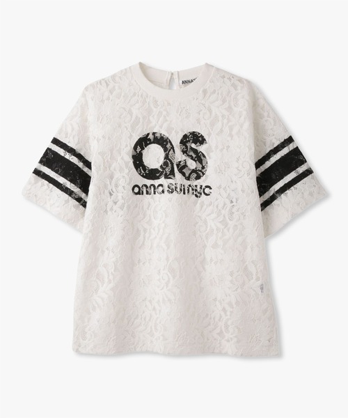 anna sui nyc（アナ スイ エヌ ワイ シー）の「SPレースロゴTシャツ（Tシャツ/カットソー・レディース・サックスブルー/ブラック/ホワイト・FREE）」の17枚目の写真