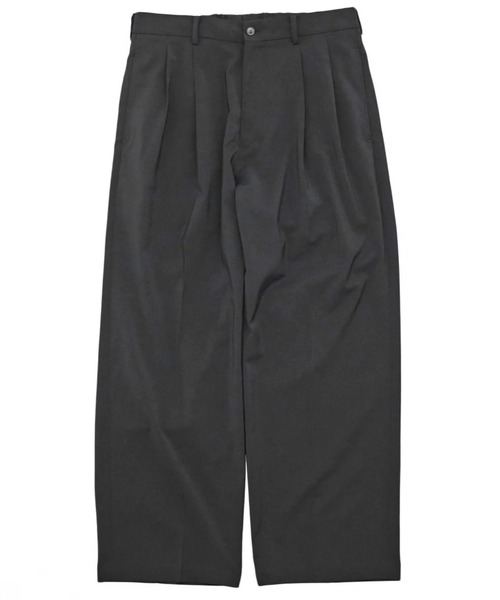 yoko sakamoto(ヨーコサカモト)の「【YOKO SAKAMOTO】 DOUBLE PLEATED TROUSERS(スラックス・メンズ・ブラック・SMALL/MEDIUM/LARGE)」の3枚目の写真