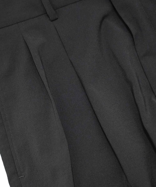yoko sakamoto(ヨーコサカモト)の「【YOKO SAKAMOTO】 DOUBLE PLEATED TROUSERS(スラックス・メンズ・ブラック・SMALL/MEDIUM/LARGE)」の7枚目の写真