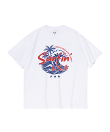サマー バケーション 半袖Tシャツ (ホワイト)