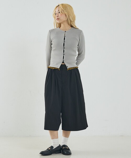 NOMINE（ノミネ）の「バイカラーコンパクトカーディガン（カーディガン/ボレロ・レディース・グリーン/ブラック/ライトグレー・フリー）」の11枚目の写真