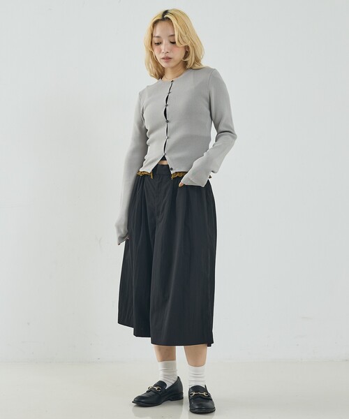 NOMINE（ノミネ）の「バイカラーコンパクトカーディガン（カーディガン/ボレロ・レディース・グリーン/ブラック/ライトグレー・フリー）」の12枚目の写真