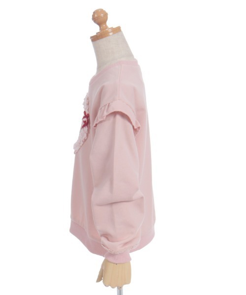 axes femme（アクシーズファム）の「ベリー刺しゅうトレーナー（Tシャツ/カットソー・キッズ・ピンク/キナリ・MEDIUM/LARGE/X-LARGE）」の14枚目の写真