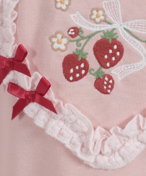 axes femme（アクシーズファム）の「ベリー刺しゅうトレーナー（Tシャツ/カットソー・キッズ・ピンク/キナリ・MEDIUM/LARGE/X-LARGE）」の18枚目の写真