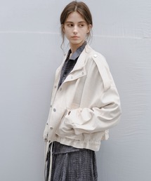 tageechita（タジチタ）の「【tageechita】スタンドカラー チェック ドロストブルゾン（ブルゾン）」