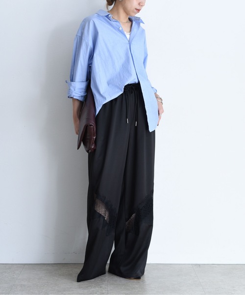Eimee Law(エイミーロウ)の「レースラインリラックスパンツ(その他パンツ・レディース・ブラック×ホワイト/ベージュ×ブラック/ブラック・FREE)」の19枚目の写真