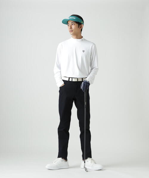 PEARLY GATES(パーリーゲイツ)の「【PEARLY GATES】ポリエステルベア天竺長袖ハイネックカットソー(Tシャツ/カットソー・メンズ・ホワイト/ネイビー・MEDIUM/LARGE/X-LARGE)」の14枚目の写真