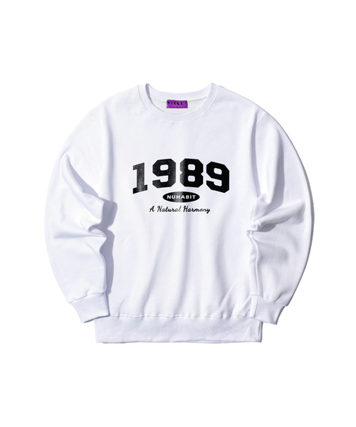 NUHABIT(ニューハビット)の「N/H DAILY CLOTHES オーバーサイズ 裏起毛 スウェット_ホワイト (SOM4-4NH1191)(スウェット・メンズ・ホワイト・LARGE/MEDIUM/X-LARGE)」の1枚目の写真