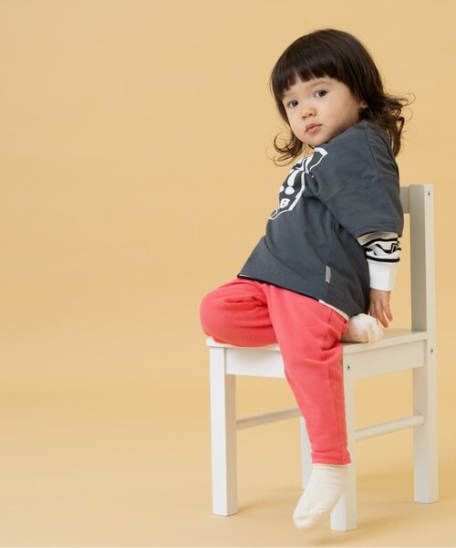 and D. petit main(アンドディープティマイン)の「【365D.】防汚加工フライスレギンス(レギンス/スパッツ・キッズ・パープル/ブラック/エメラルド/ピンク/トップグレー・110cm/100cm/120cm/130cm/90cm)」の15枚目の写真