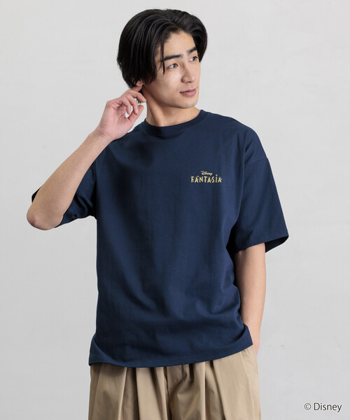 FREAK'S STORE(フリークスストア)の「限定展開 DISNEY ディズニー ファンタジア ミッキーマウス バックプリント クルーネック Tシャツ(Tシャツ/カットソー・メンズ・ホワイト/アッシュグレー/ブラック/ネイビー/ピンク・LARGE/MEDIUM/SMALL)」の19枚目の写真