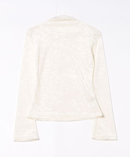 Ritzy(リッツィー)の「シアーベロアハイネックトップス(Tシャツ/カットソー・レディース・グレー/ホワイト・L/M)」の3枚目の写真