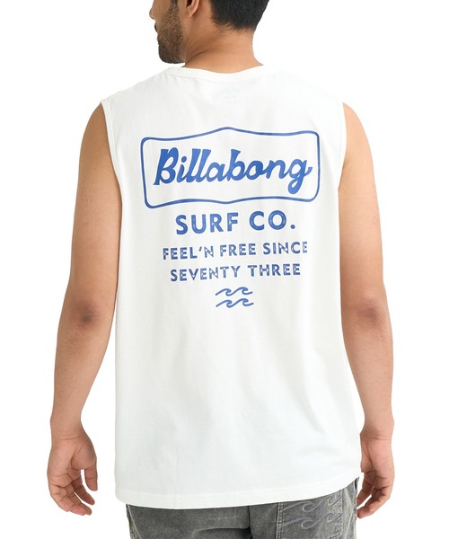 BILLABONG(ビラボン)の「BILLABONG/ビラボン タンクトップ ロゴ バックプリント BG011350(タンクトップ・メンズ・ライトピンク/スミクロ/クリーム・L/M/XL)」の2枚目の写真