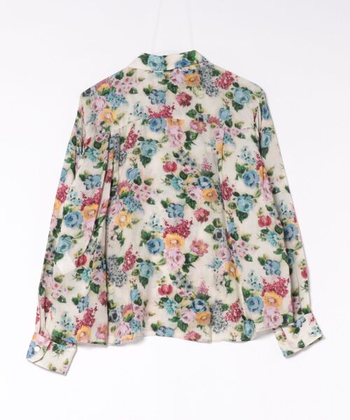H.A.K(ハク)の「キュプラモダールカルゼTRACE FLORALプリントシャツ(シャツ/ブラウス・レディース・ベージュ/ダークグレー・FREE)」の3枚目の写真