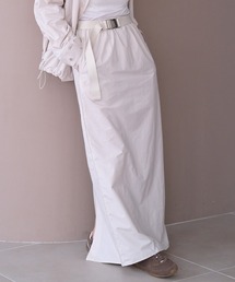 AKTE（アクテ）の「バックルウエストIラインスカート（スカート）」