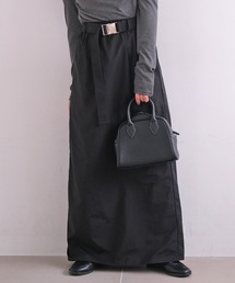 AKTE（アクテ）の「バックルウエストIラインスカート（スカート）」