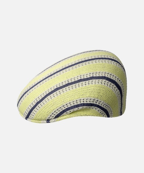 KANGOL(カンゴール)の「KANGOL RESORT STRIPE 504 / カンゴール(ハンチング/ベレー帽・レディース・グリーン/ブラウン/イエロー・LARGE/X-LARGE)」の1枚目の写真
