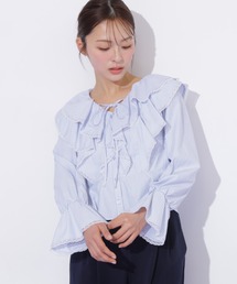 ジルスチュアート JILL STUART シャツ オーガニックコットンビジューロゴTシャツ | JILL by JILL STUART