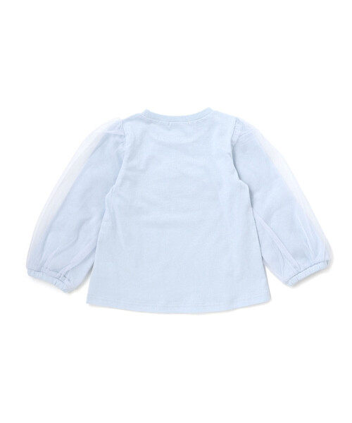 SLAP SLIP(スラップスリップ)の「シナモロールポムポムプリンフロントプリント袖チュールTシャツ(80~130cm)(Tシャツ/カットソー・キッズ・ブルー/イエロー・100cm/110cm/120cm/80cm/130cm/90cm)」の8枚目の写真