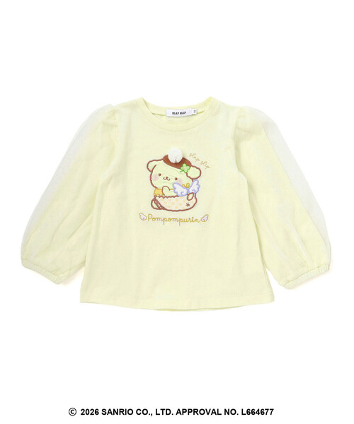 SLAP SLIP(スラップスリップ)の「シナモロールポムポムプリンフロントプリント袖チュールTシャツ(80~130cm)(Tシャツ/カットソー・キッズ・ブルー/イエロー・100cm/110cm/120cm/80cm/130cm/90cm)」の13枚目の写真