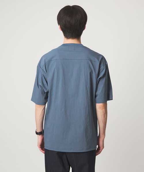 green label relaxing（グリーンレーベルリラクシング）の「WONDER CLOTH クルーネック 半袖 Tシャツ -ストレッチ・接触冷感・吸水速乾-（Tシャツ/カットソー・メンズ・ブラック/モカ/ダークグレー/ライトグレー/ロイヤルブルー・XL/L/M/S）」の19枚目の写真