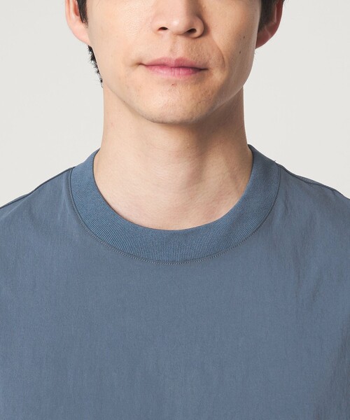 green label relaxing（グリーンレーベルリラクシング）の「WONDER CLOTH クルーネック 半袖 Tシャツ -ストレッチ・接触冷感・吸水速乾-（Tシャツ/カットソー・メンズ・ブラック/モカ/ダークグレー/ライトグレー/ロイヤルブルー・XL/L/M/S）」の20枚目の写真
