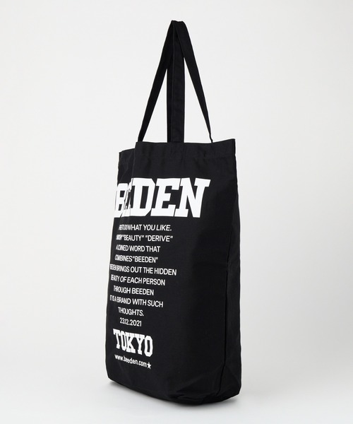 BEEDEN(ビーデン)の「BEEDEN TOTE BAG(トートバッグ・レディース・パープル/ブラック/カモフラージュ・FREE)」の9枚目の写真