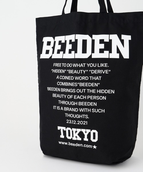 BEEDEN(ビーデン)の「BEEDEN TOTE BAG(トートバッグ・レディース・パープル/ブラック/カモフラージュ・FREE)」の10枚目の写真