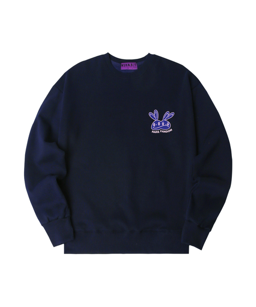 NUHABIT(ニューハビット)の「N/H RARE FANDOM オーバーサイズ 裏起毛 スウェット (GOM4-3NH1140)(スウェット・メンズ・ブラック/ライトグレー/グレー/ネイビー・LARGE/X-LARGE/MEDIUM)」の4枚目の写真