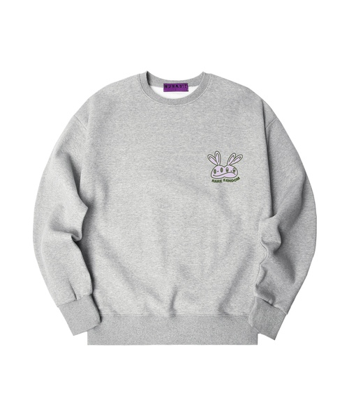 NUHABIT(ニューハビット)の「N/H RARE FANDOM オーバーサイズ 裏起毛 スウェット (GOM4-3NH1140)(スウェット・メンズ・ブラック/ライトグレー/グレー/ネイビー・LARGE/X-LARGE/MEDIUM)」の3枚目の写真