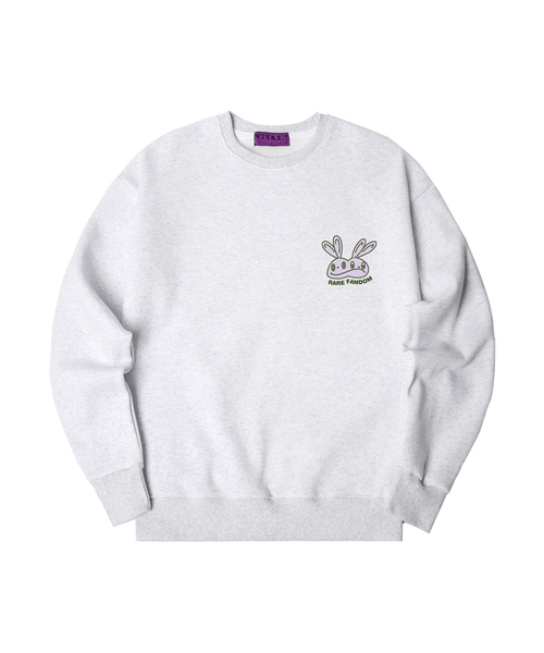 NUHABIT(ニューハビット)の「N/H RARE FANDOM オーバーサイズ 裏起毛 スウェット (GOM4-3NH1140)(スウェット・メンズ・ブラック/ライトグレー/グレー/ネイビー・LARGE/X-LARGE/MEDIUM)」の2枚目の写真
