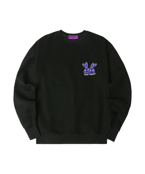 NUHABIT(ニューハビット)の「N/H RARE FANDOM オーバーサイズ 裏起毛 スウェット (GOM4-3NH1140)(スウェット・メンズ・ブラック/ライトグレー/グレー/ネイビー・LARGE/X-LARGE/MEDIUM)」の1枚目の写真